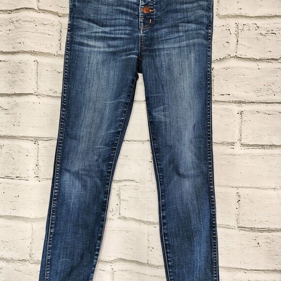 $128 MADEWELL Women 25 10" High-Riser Skinny Jeans in Hayes Wash #F4684 Rise - Picture 4 of 11